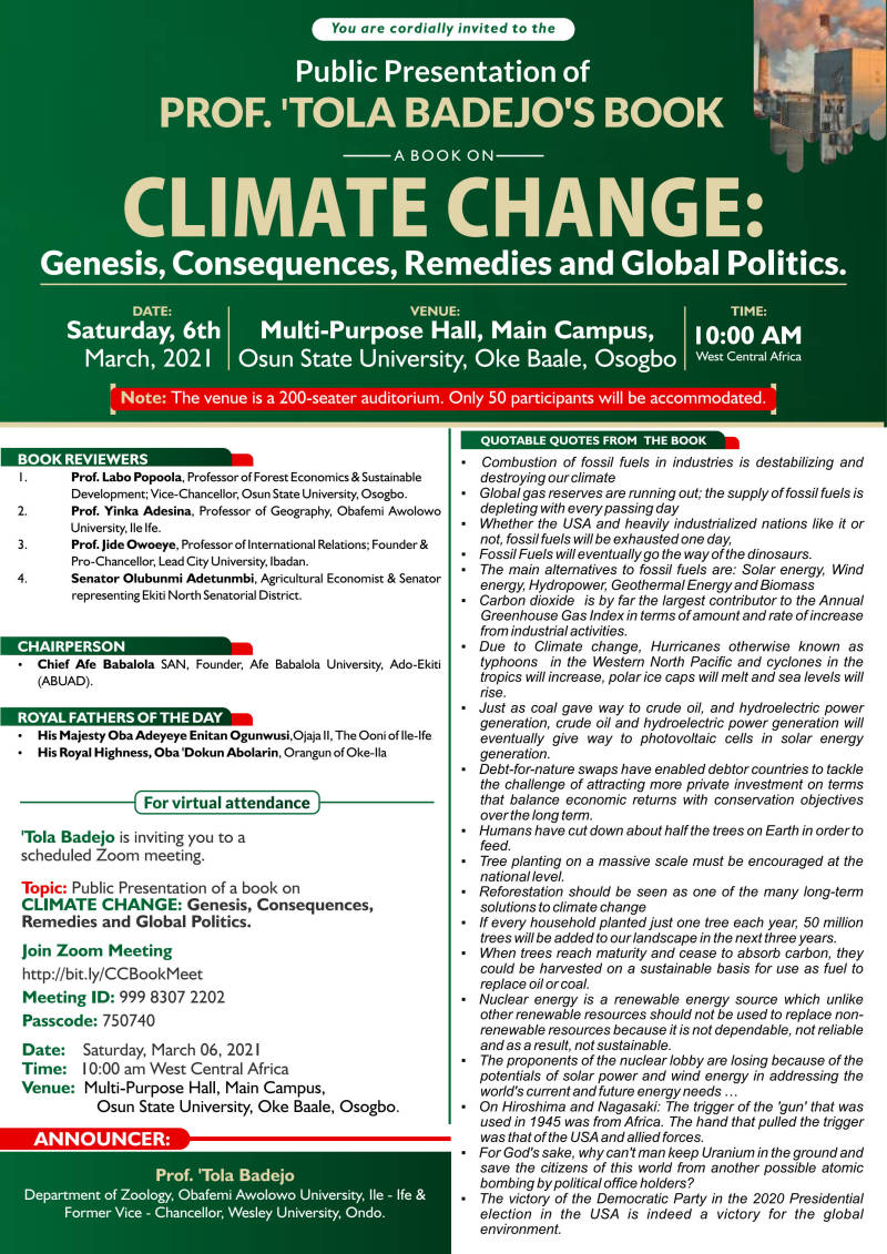 Climate Change Book Presentation